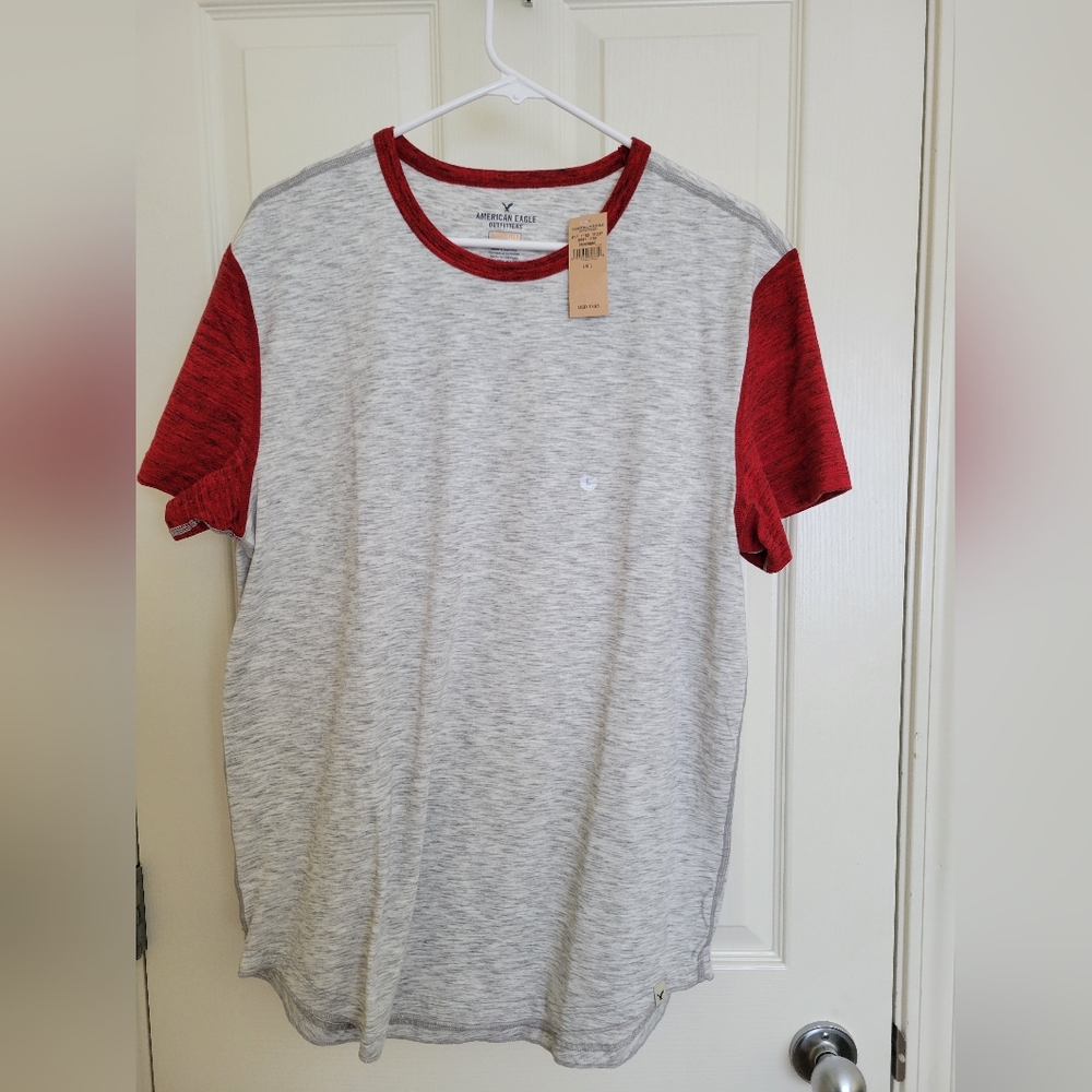 Lot of 4 mens American Eagle t shirts logo size large Activewear Gym - Picture 6 of 9